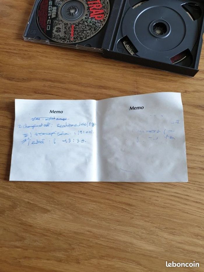 Jeu Sega Mega Cd Night Trap Mega-CD Complet notice version Fr - photo numéro 3