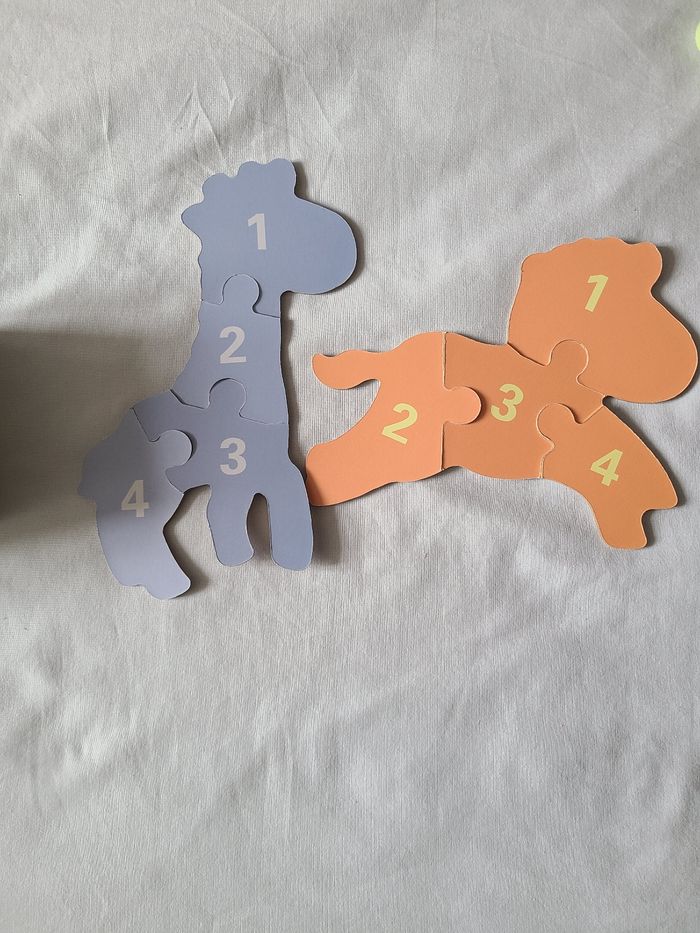 Boite de 6 puzzles animaux de la savane - photo numéro 2