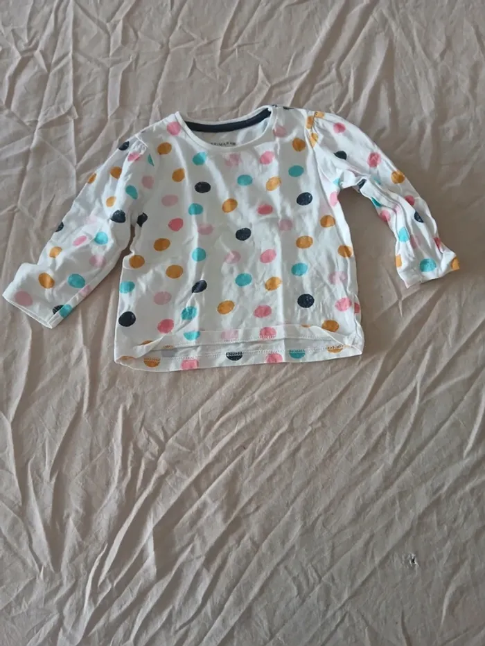 Tee-shirt manche longue 9-12 mois