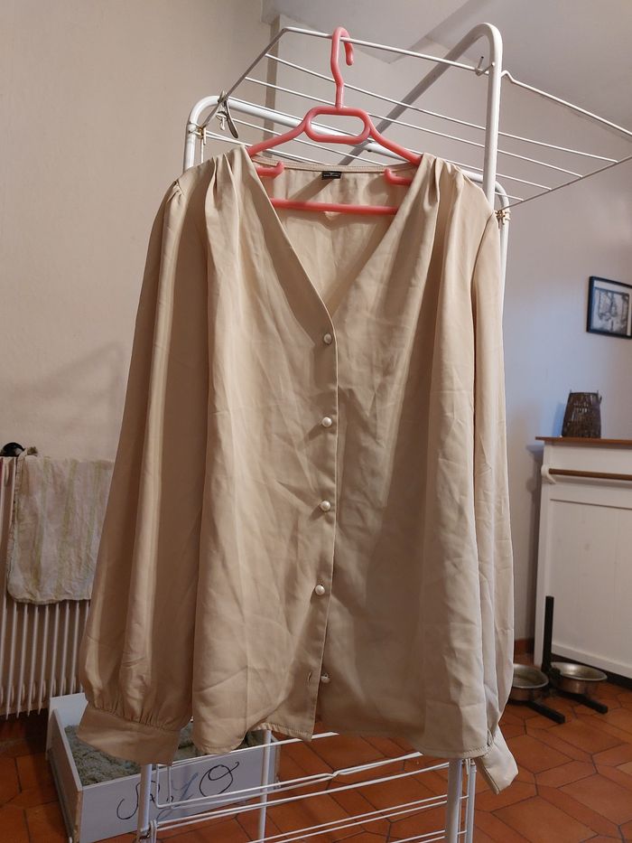 Chemise légère creme - photo numéro 3