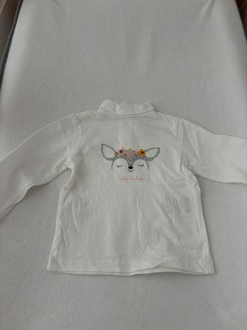 Teeshirt col roulé bébé fille 6mois