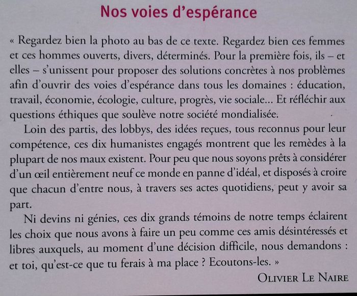 Olivier le Naire - Nos voies d'espérance (société) - photo numéro 3