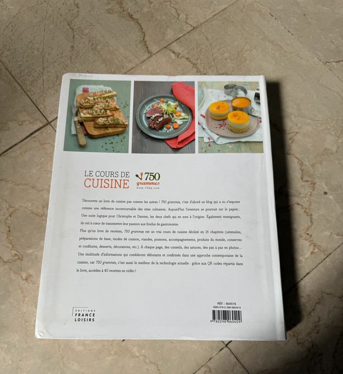 Livre de cuisine le cours de cuisine 750 gr Bon état - photo numéro 3
