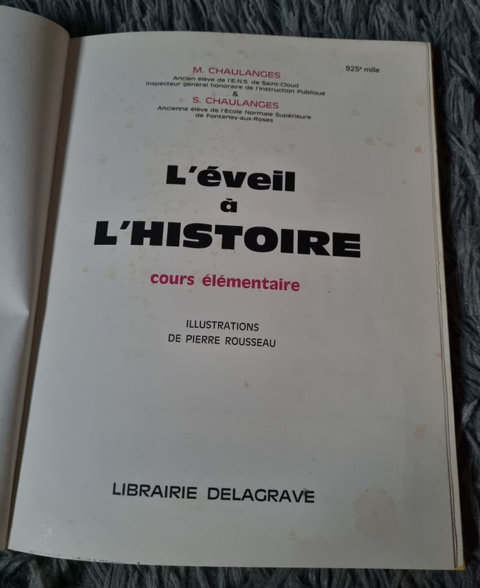 Livre L'éveil à L'histoire - photo numéro 3