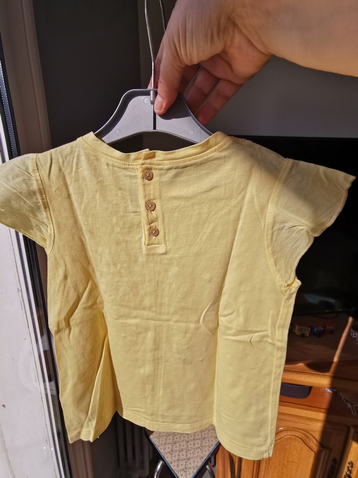 Tee-shirt manches courtes jaune 6 ans Sergent Major - photo numéro 2