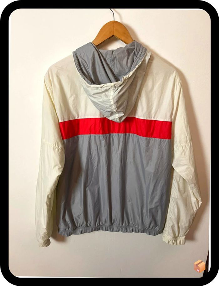 Coupe-vent Adidas Originals – Taille L – Écru, rouge & gris – Homme - photo numéro 5