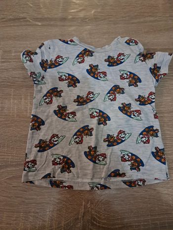 T-shirt gris Pat Patrouille taille 12 mois - 80 cm