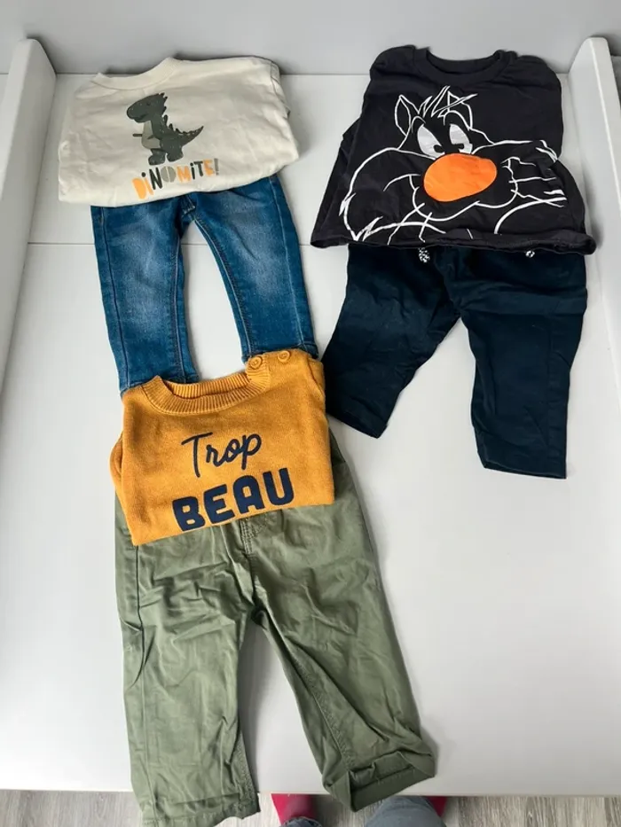 3 tenues bébé garçon 6 mois