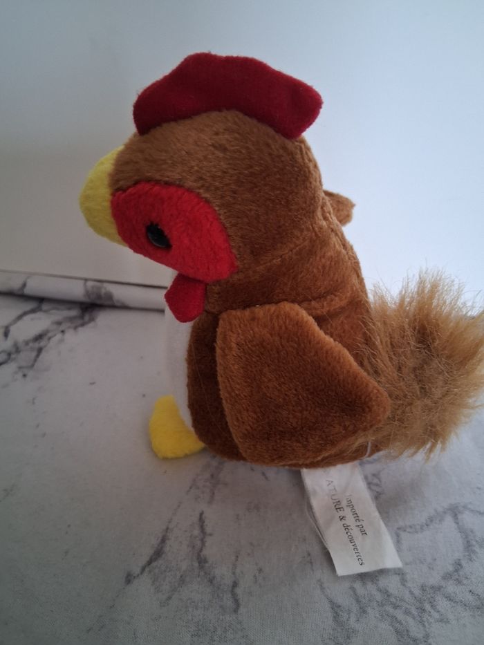 Peluche  coq sonore - photo numéro 2