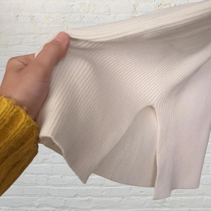 jupe longue Bershka blanc taille L - photo numéro 4
