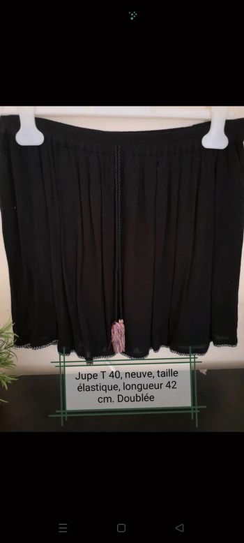 Jupe noire patineuse taille 40