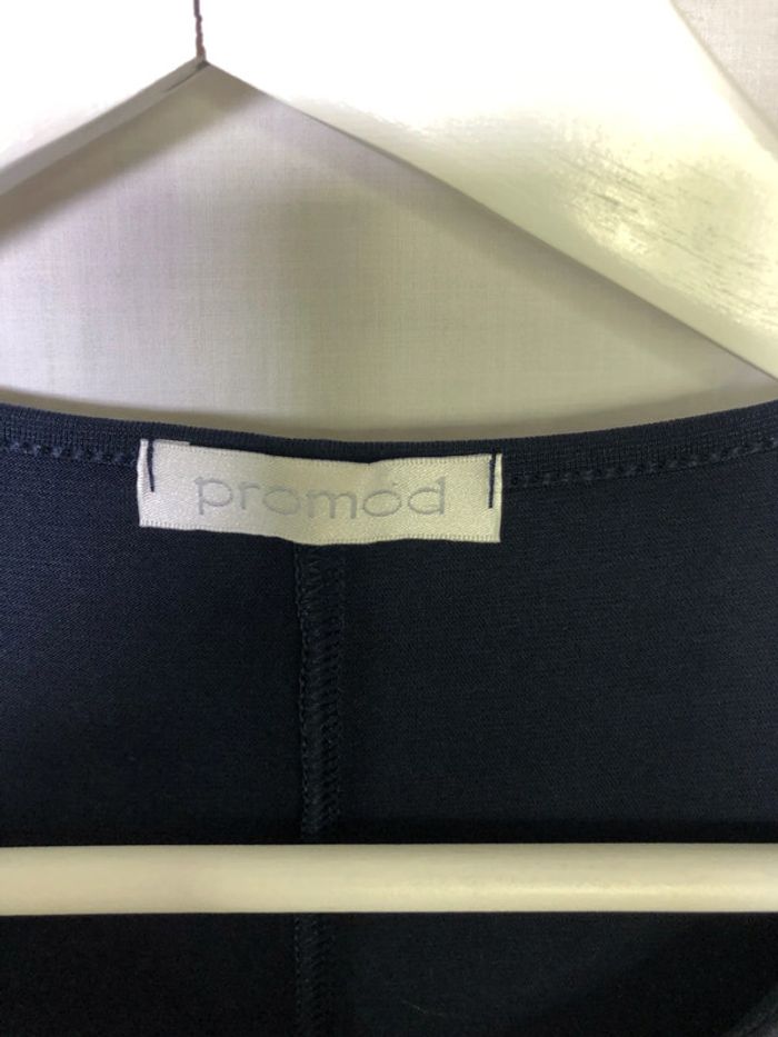 Tunique satinée Promod bleu marine motifs fleurs taille M / 38 40 très bon état - photo numéro 14