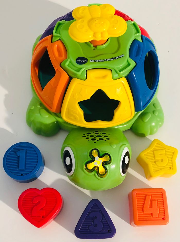 Ma tortue tourni formes 12-36 mois trieur de formes interactif jouet d’éveil +50 phrases chansons et sons apprentissage nombres couleurs formes motricité fine coordination oeil/main lot SOP77 - photo numéro 6