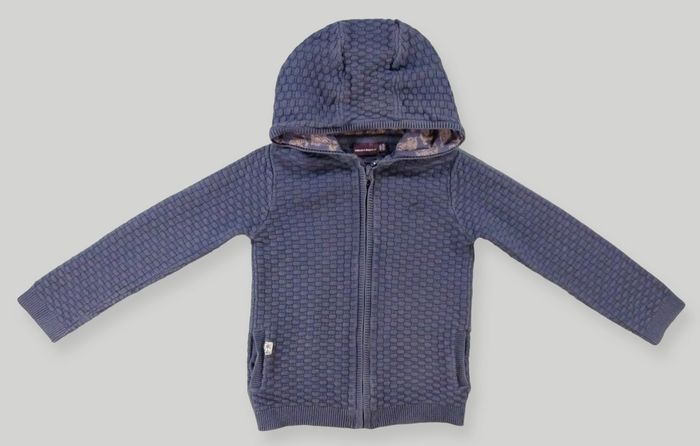 Gilet capuche tricot bleu Sergent Major 4 ans 104 cm garçon - photo numéro 2