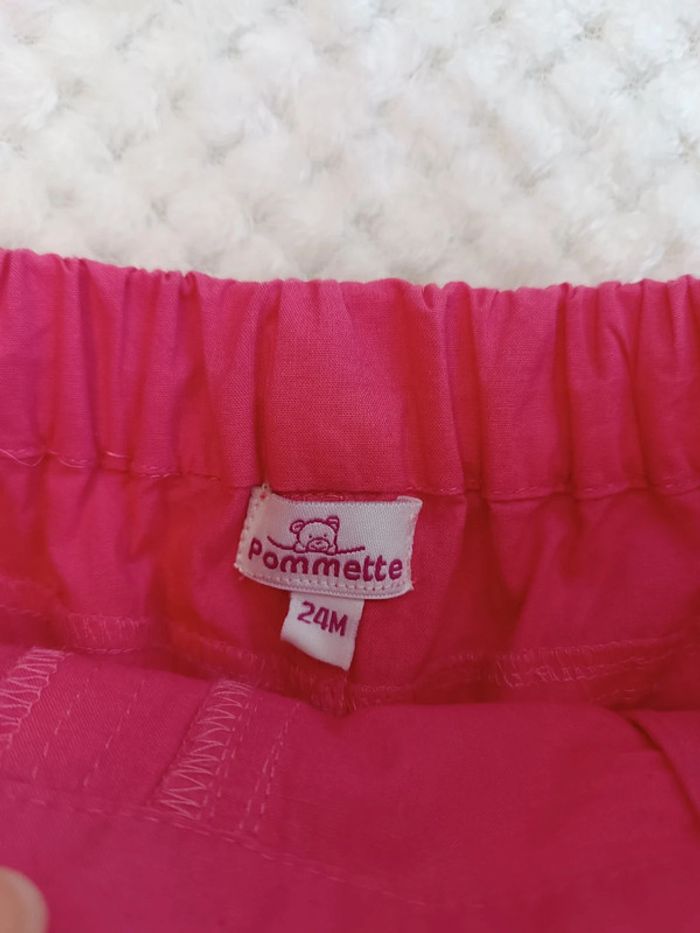 🔸Short Fushia Fleurie Brodé - 24 mois🔸 - photo numéro 4