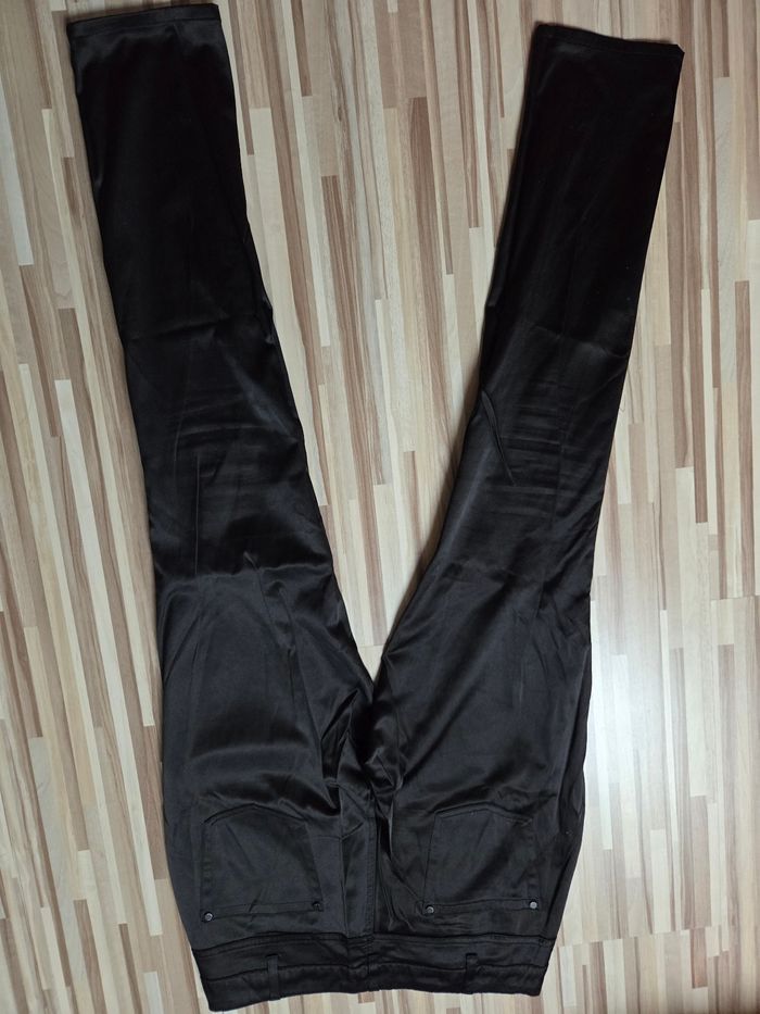 Pantalon satiné noir femme taille 38 - photo numéro 3