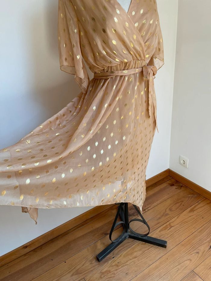 Superbe robe fluide été ou soirée 🌸 M 38 - photo numéro 3