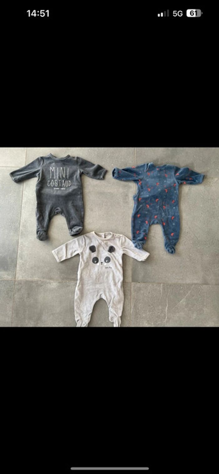 Lot de 3pyjamas 3mois