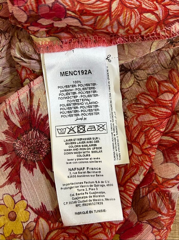 Blouse fleurie neuve à manches longues Naf Naf taille 36 (valeur 50€) - photo numéro 10