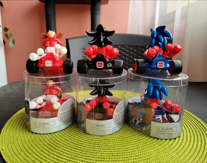 Lot de Figurines Sonic, Shadow, Eggman ( robotnik ) - Mario Kart à propulsion - Nintendo, Wii - photo numéro 3