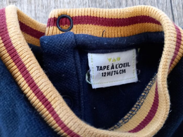 Sweat bleu - Taille 12 mois - Tape à l'oeil - photo numéro 3