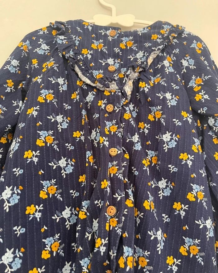 Robe bleu marine fleurie 36 mois - Sergent Major - photo numéro 5