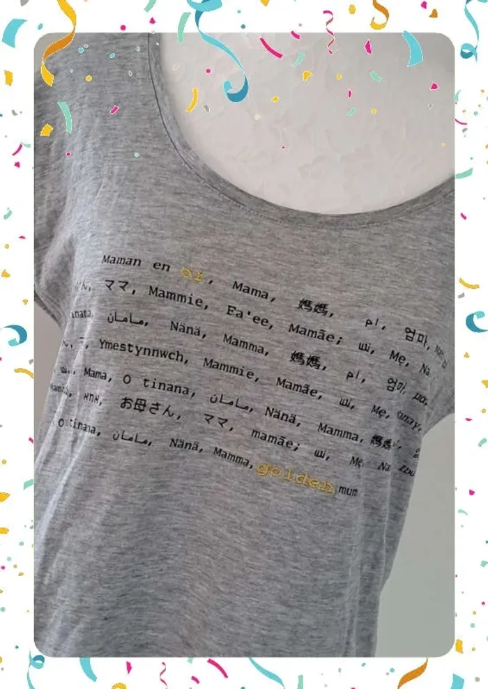 🩶 Tee-shirt maman taille 36/38 camaïeu - photo numéro 2