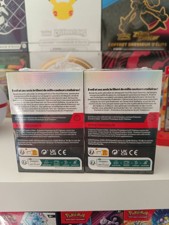 Lot 2 bundle  Pokémon ev8.5 Évolutions prismatiques neuf fr - photo numéro 3