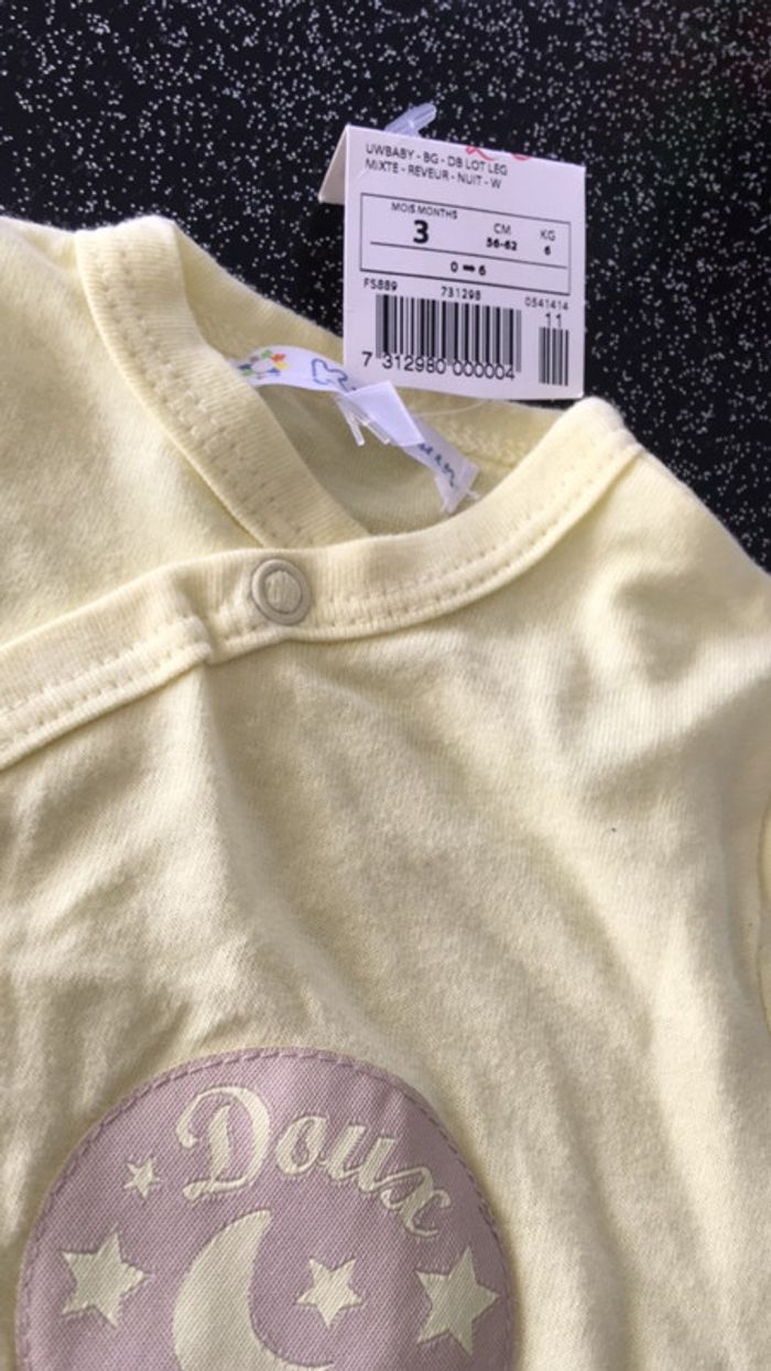Pyjama Mixte 3 mois - photo numéro 2