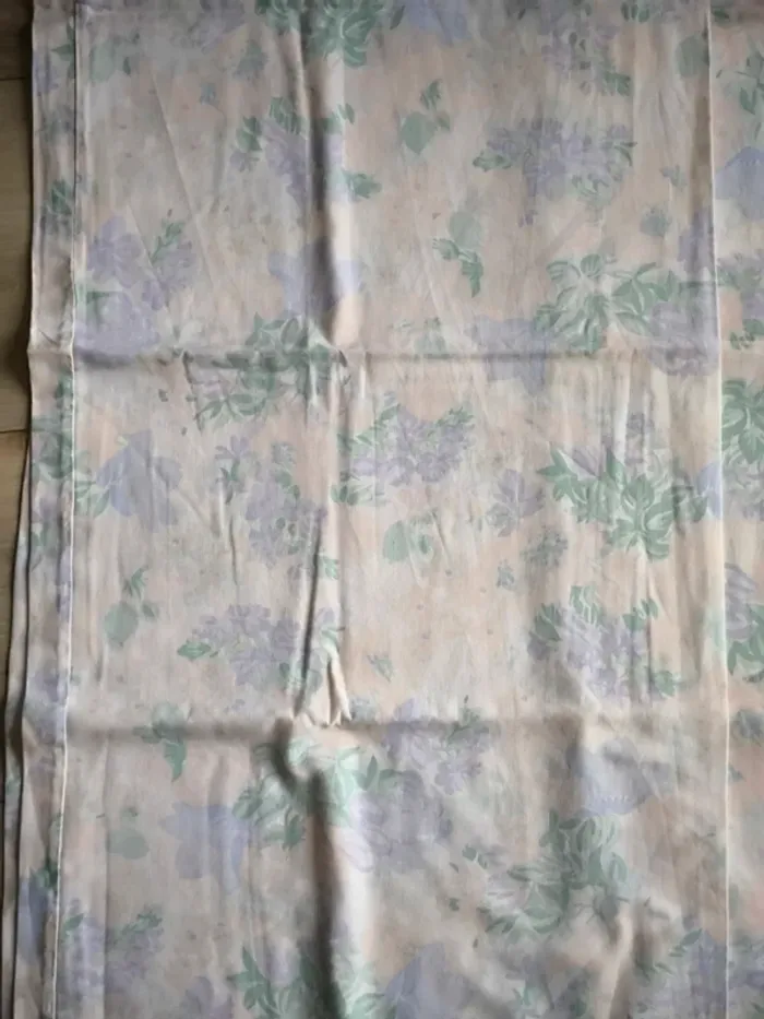 Lot de 2 taies de traversin vintage motif floral 170 X 41 cm - photo numéro 4