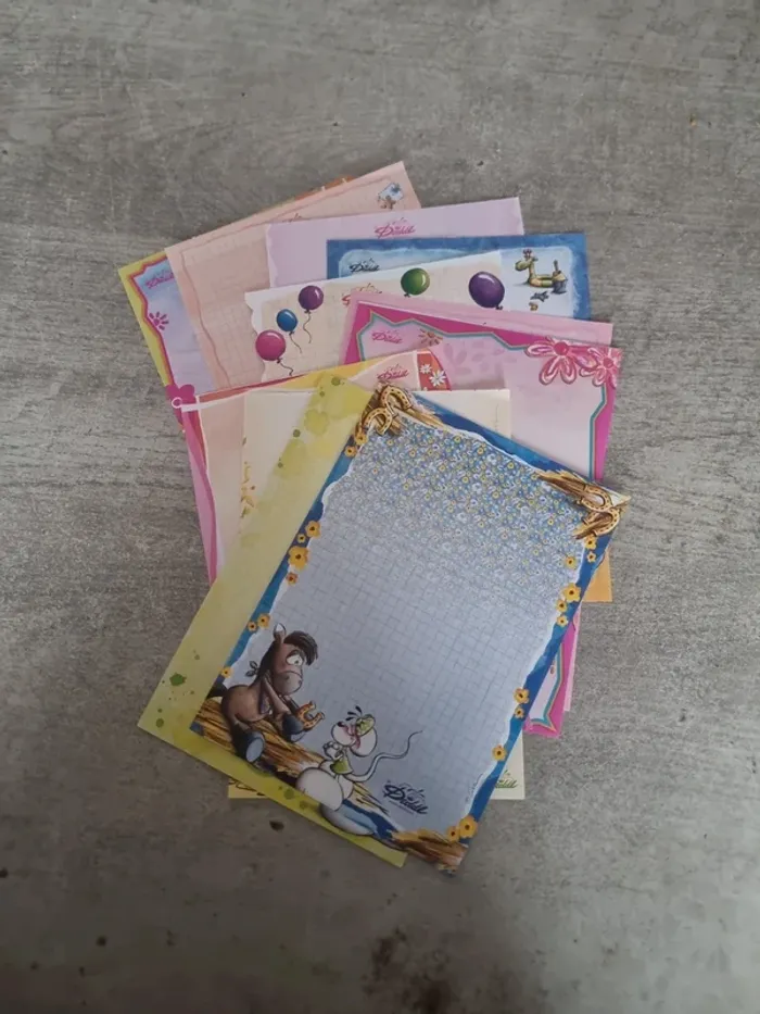 Lot de 12 feuille A5 Diddl