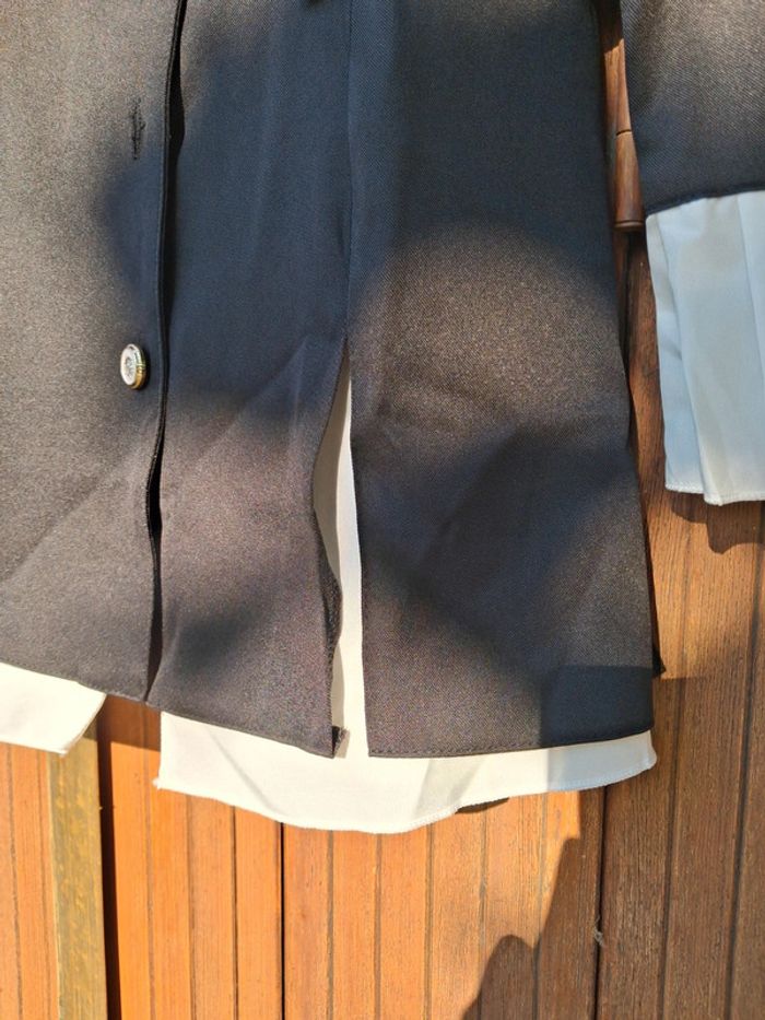 Robe chemise courte noire et blanche - photo numéro 4