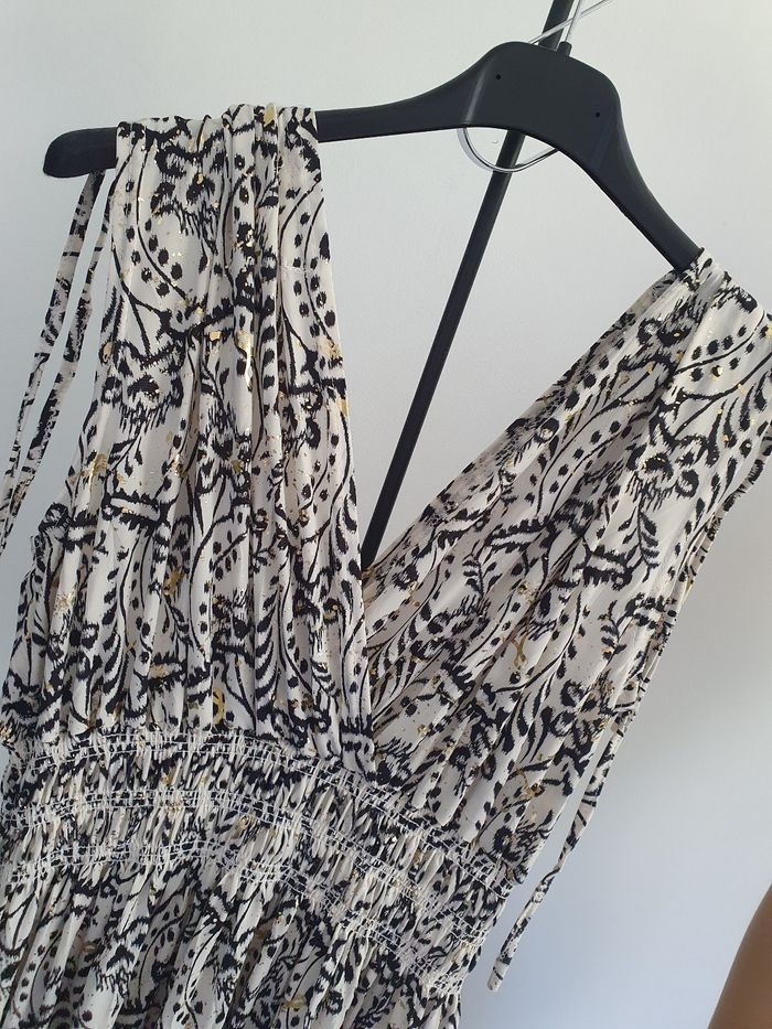 Robe longue sans manche cache cœur à motifs Taille magique jusqu au 52 - photo numéro 2