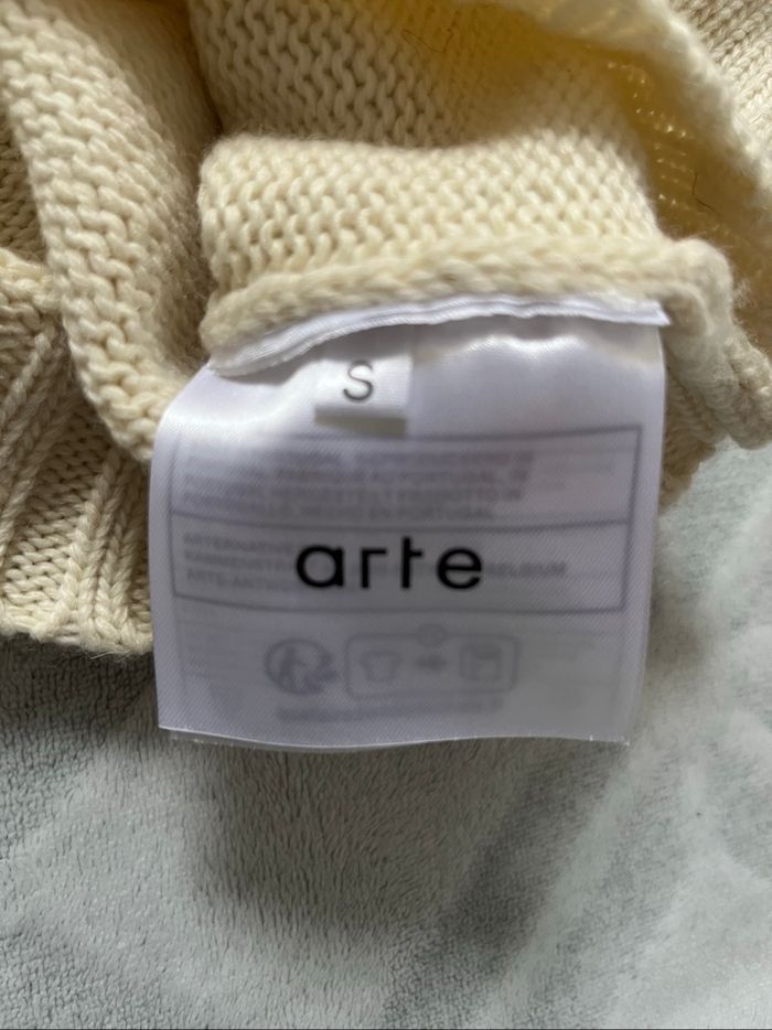 Pull Arte Antwerp Knit Football beige - photo numéro 6