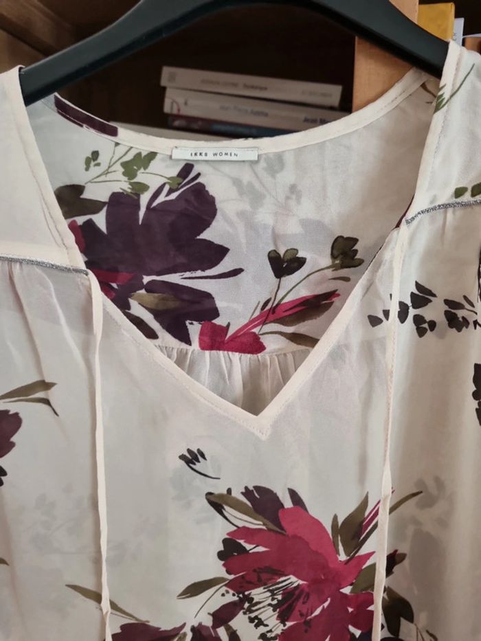Chemisier IKKS en voile transparent taille 38 - photo numéro 2