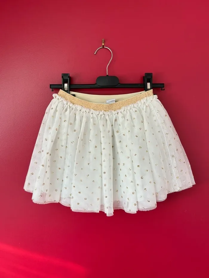 Jupe en tulle et paillettes doré fille 6 ans petit bateau
