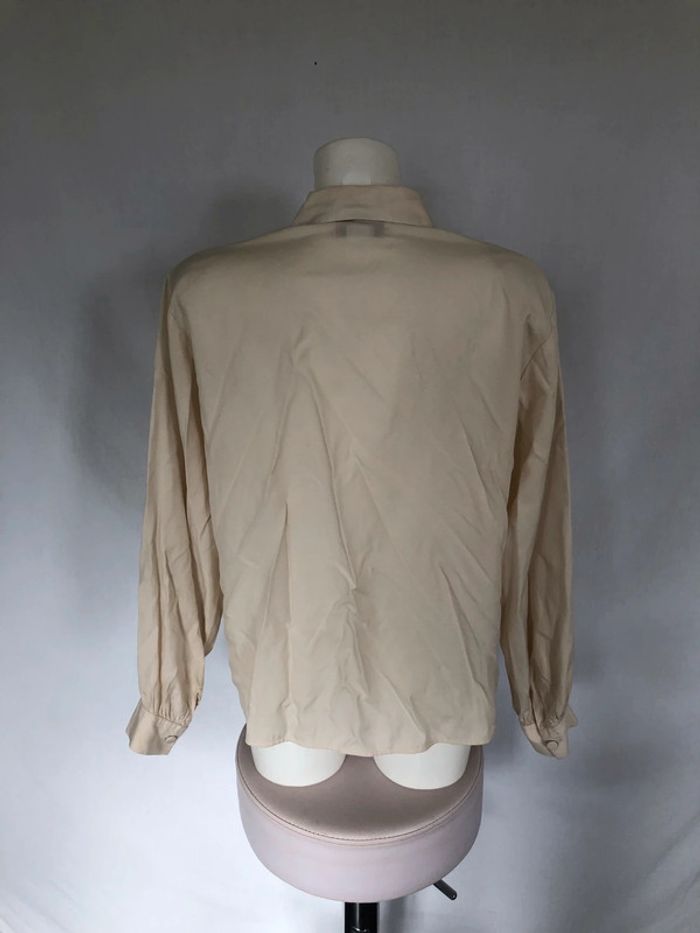 Chemise vintage crème à guipures 48 Damart très bon état - photo numéro 5