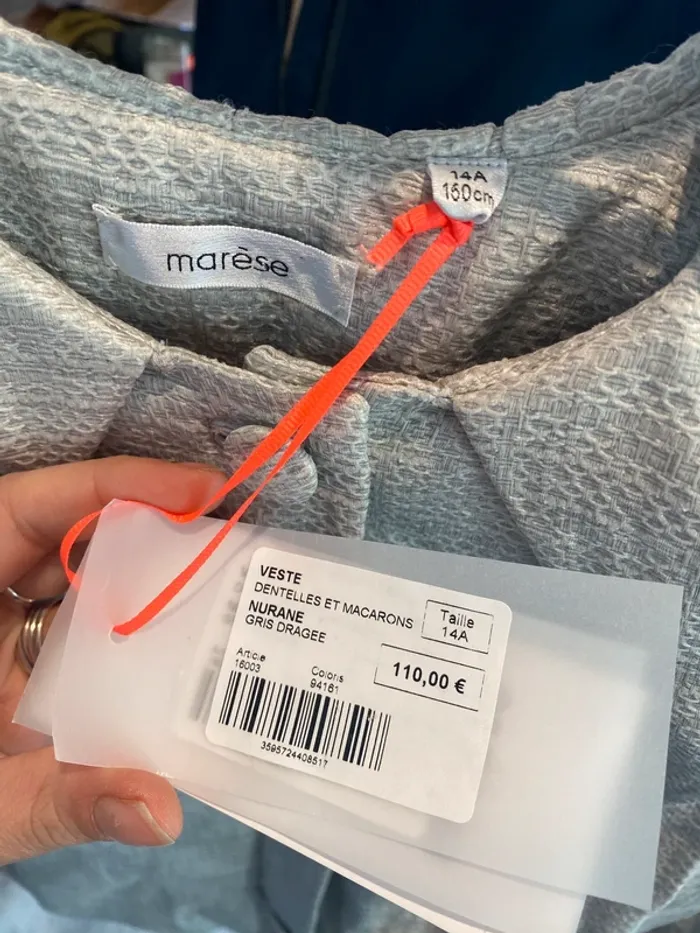 Veste fille marese neuve avec étiquette - photo numéro 3