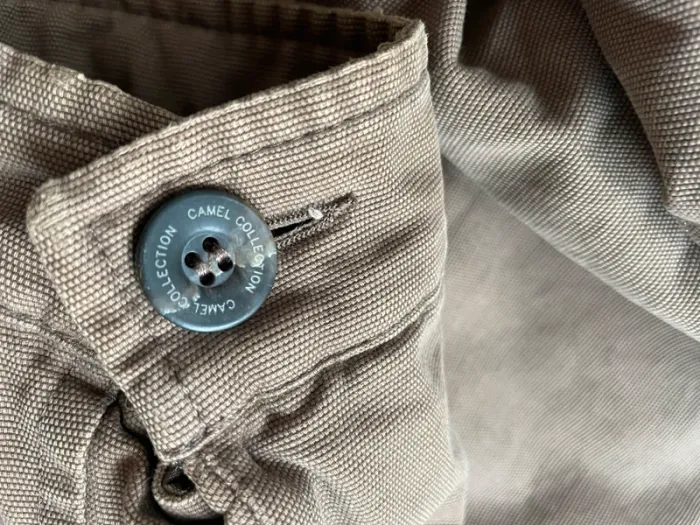Manteau veste Camel beige homme vintage - photo numéro 8