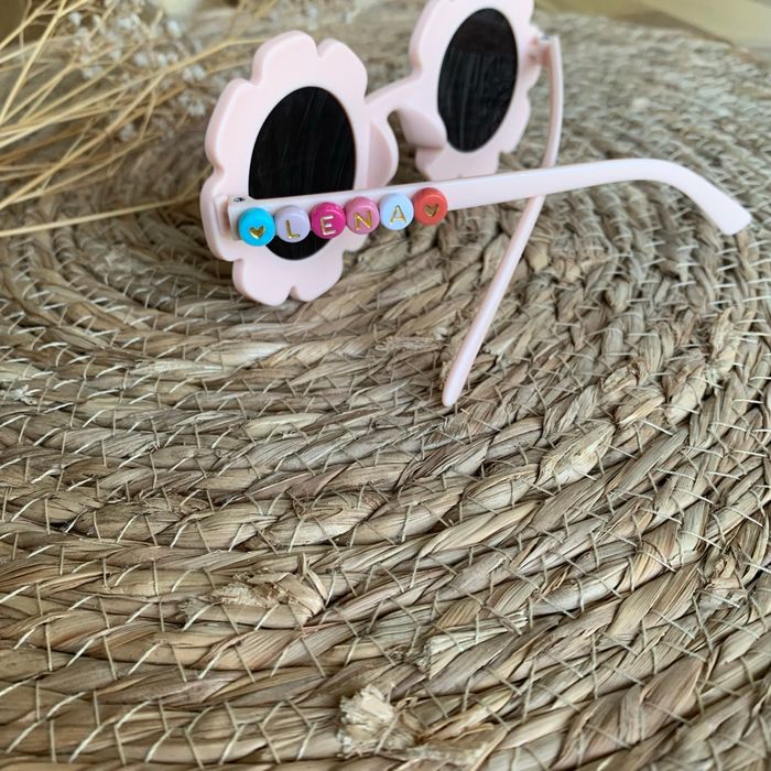 Paire de lunette fleur jaune mat - photo numéro 3