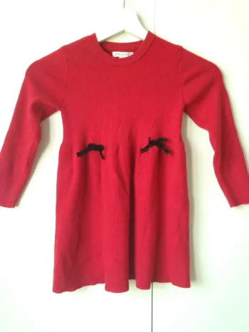 Robe col rond manches longues hiver 4-5ans 110cm Primark