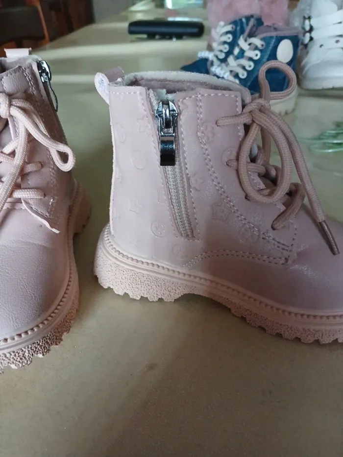 Chaussures montantes rose fille - photo numéro 4