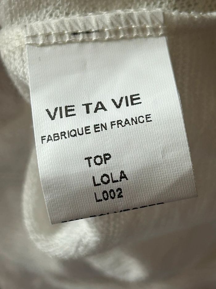 Blouse manches courtes Vie ta vie taille unique - photo numéro 7