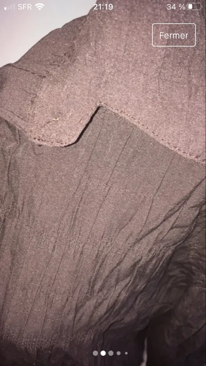Joli lot en L /40 débardeur brodé et perles et chemise gaufrée - photo numéro 8