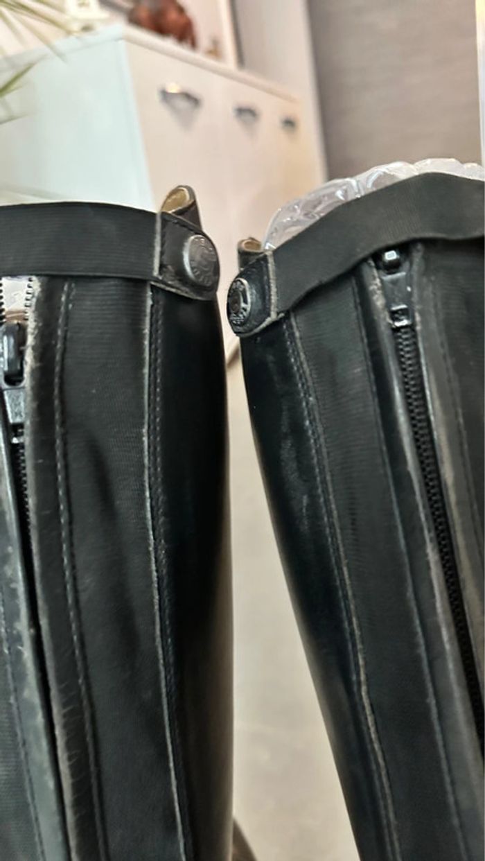 Bottes d’équitation en cuir noir - photo numéro 12