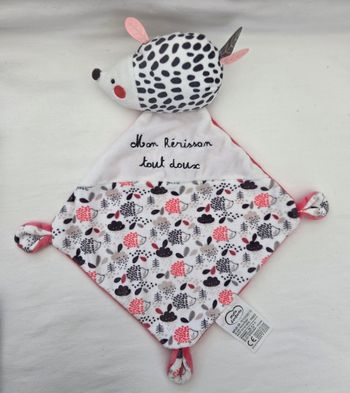Doudou Hérisson losange - Mon Hérisson tout doux - Mots d'enfants