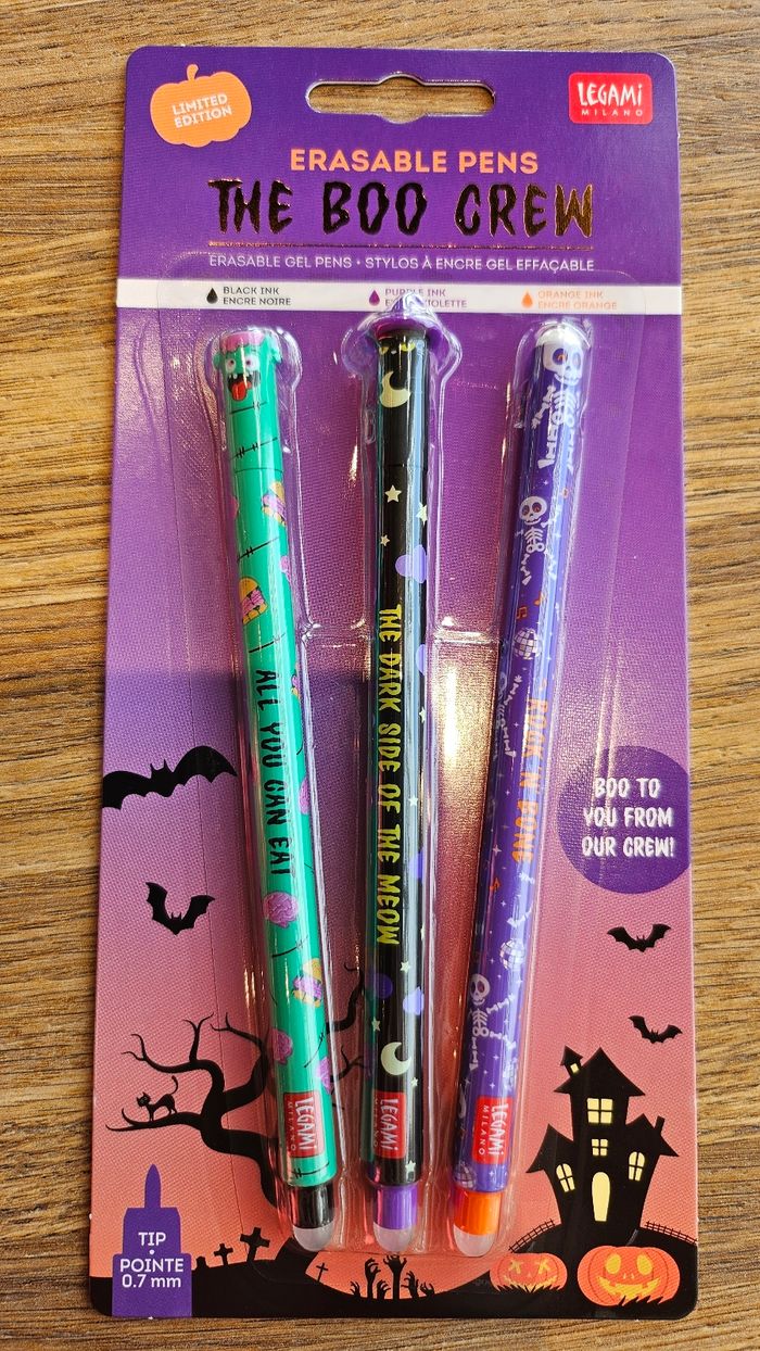 Legami lot de 3 Stylos Halloween