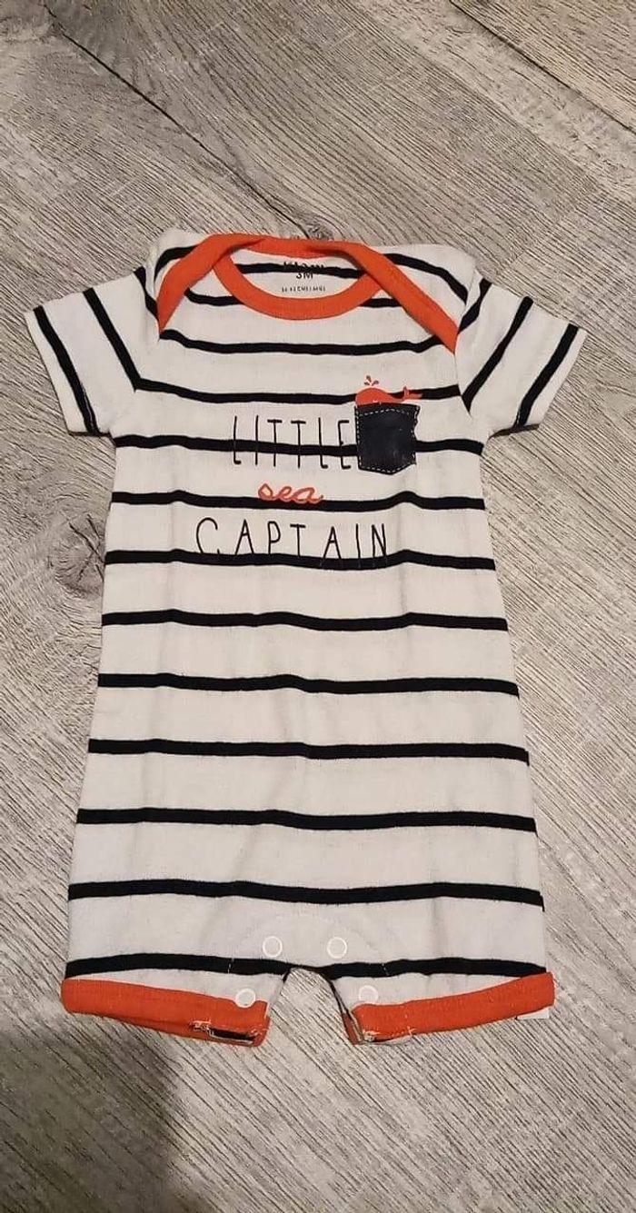 Combi bodie été 3 mois garçon