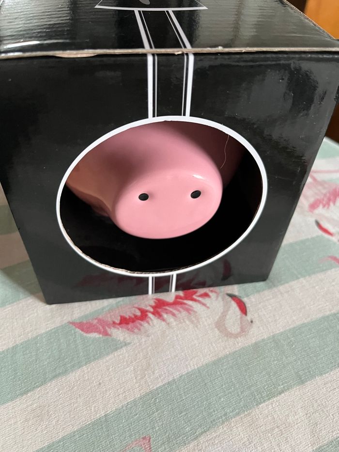 Tirelire cochon rose - photo numéro 3