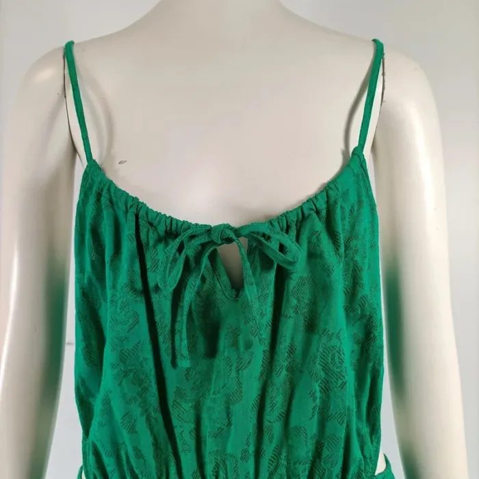 Robe longue verte ajourée dos - CMT Atelier - taille 38 - A128 - photo numéro 6